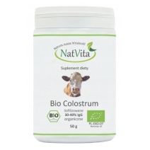BIO Colostrum Liofilizowane 30-40% IgG proszek 50 g Natvita