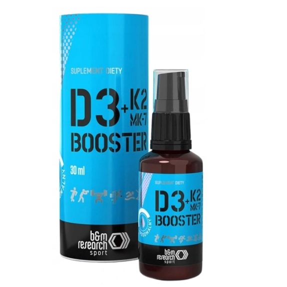 B&M Research Witamina D3 K2 MK-7 Booster Sportowcy 30 ml cena 129,00zł