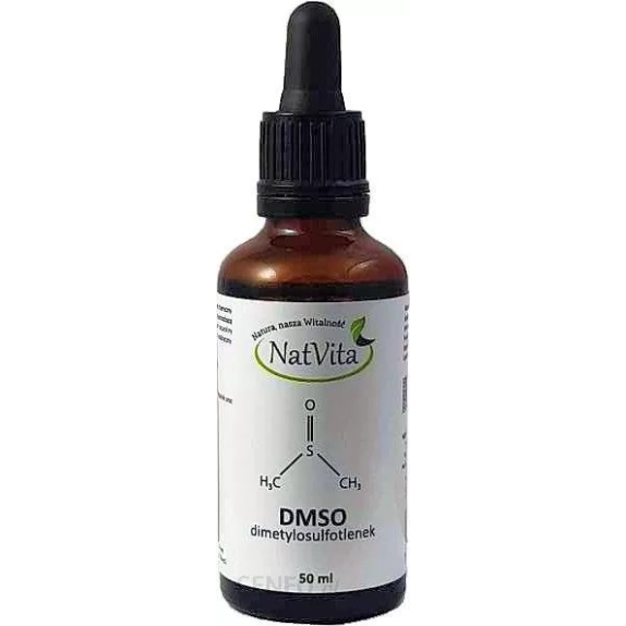 DMSO Dimetylosulfotlenek 99,7% Szkło 50 ml Natvita cena 10,80zł