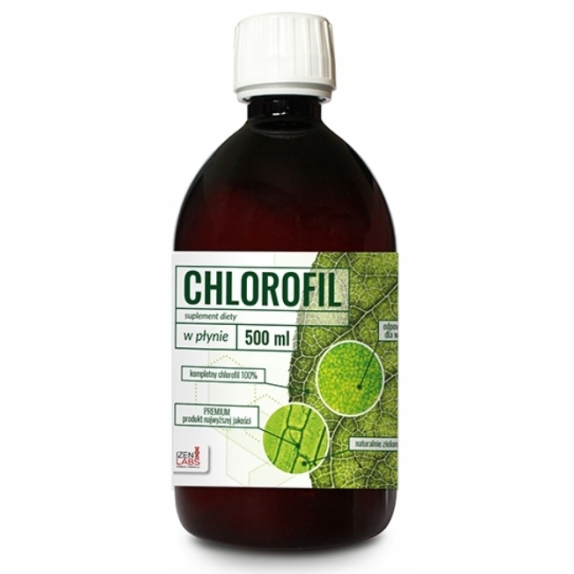 Organis czysty Chlorofil w płynie smak miętowy 500ml cena 20,48$