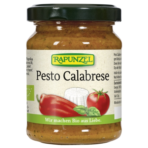 Pesto calabrese (z papryką i ricottą) 120 g BIO Rapunzel cena 4,68$