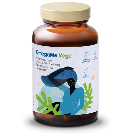 Health Labs OmegaMe Vege kwas Omega-3 60kapsułek cena 109,00zł