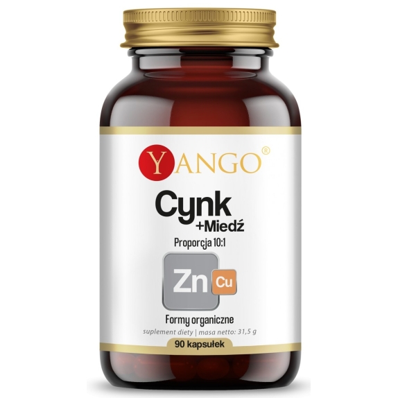 Yango Cynk + Miedź 90 kapsułek cena 9,04$