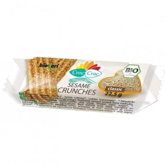 Sezamki croc-crac classic 22,5g BIO Bioveri PROMOCJA cena 0,54$