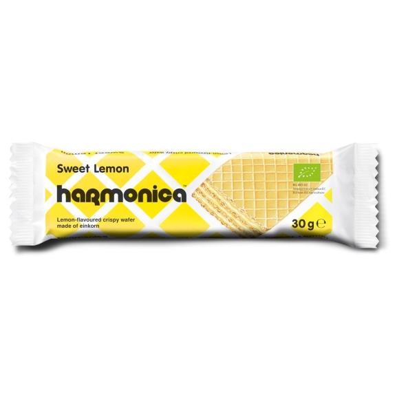 Wafelek z kremem mleczno-cytrynowym  BIO 30g Harmonica cena 2,59zł