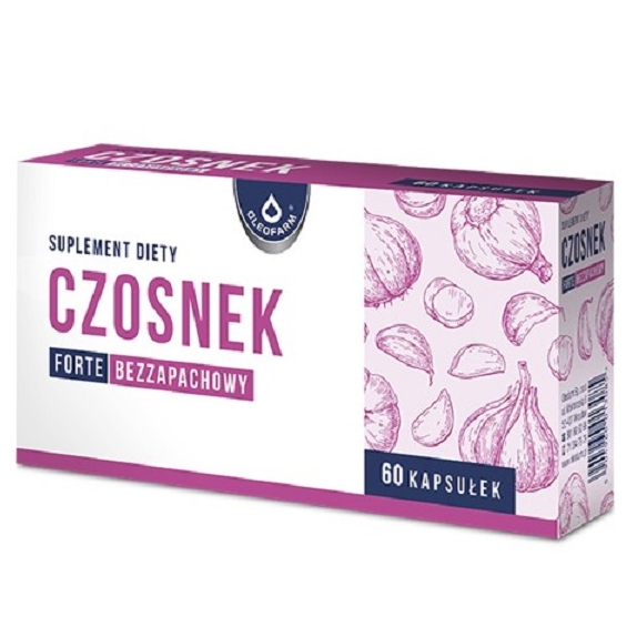 Czosnek Forte bezzapachowy 60 kapsułek Oleofarm cena 11,90zł