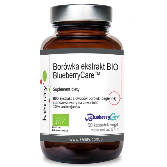 Kenay Borówka ekstrakt BlueberryCare BIO 60 kapsułek  cena 24,30$
