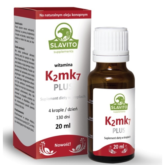 Slavito witamina K2mk7 plus 200 mcg 20ml cena 129,00zł