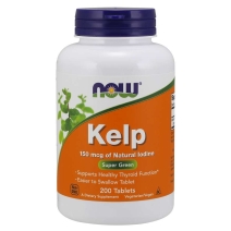 Kelp 150 mcg (Jod) 200 tabletek NOW Foods