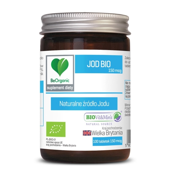 BeOrganic jod 150 mcg 100 tabletek  cena 39,99zł