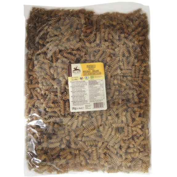 Makaron (semolinowy razowy) świderki 5 kg BIO Horeca (Alce Nero) cena 74,85zł