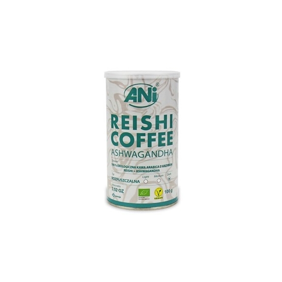 Kawa rozpuszczalna arabica z grzybem reishi i ashwagandhą 100g BIO ANI cena 19,39zł