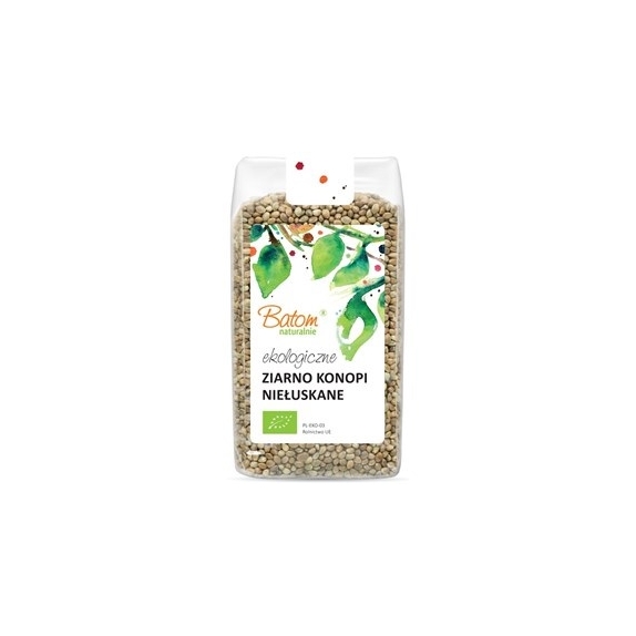 Ziarno konopi niełuskane BIO 250g Batom cena 13,29zł
