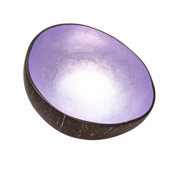 Miska dekoracyjna z łupiny kokosa fioletowa 13-15 cm Chic-Mic cena 24,49zł