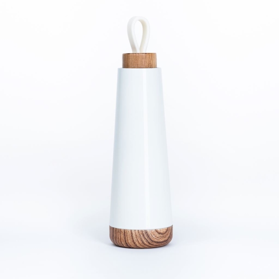 Butelka termiczna z silikonowym uchwytem biała 500 ml Chic-Mic cena 65,85zł