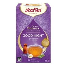 Herbata dla zmysłów na dobranoc good night z olejkiem lawendowym 17 saszetek BIO Yogi Tea