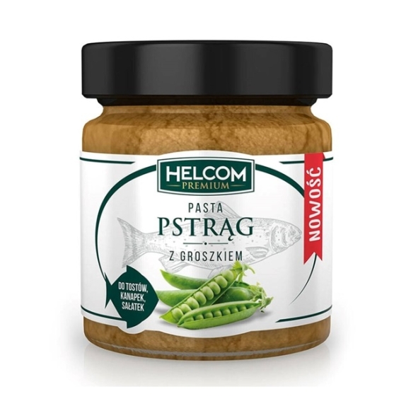 Pasta pstrąg z groszkiem 180 g Helcom cena 8,19zł