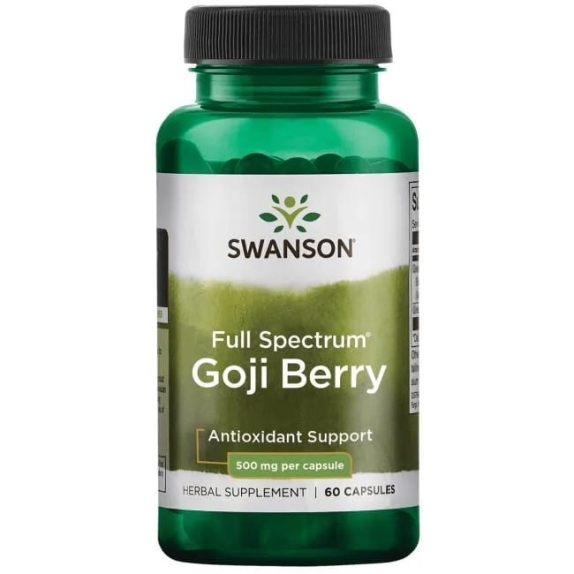 Swanson full spectrum goji 500 mg 60 kapsułek cena 9,42$