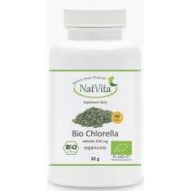 Chlorella (algi) 500 mg 140 tabletek BIO Natvita