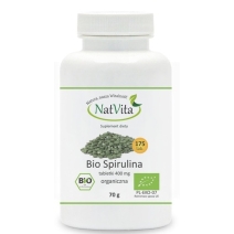 NatVita BIO spirulina (algi) 400 mg ok. 175 tabletek