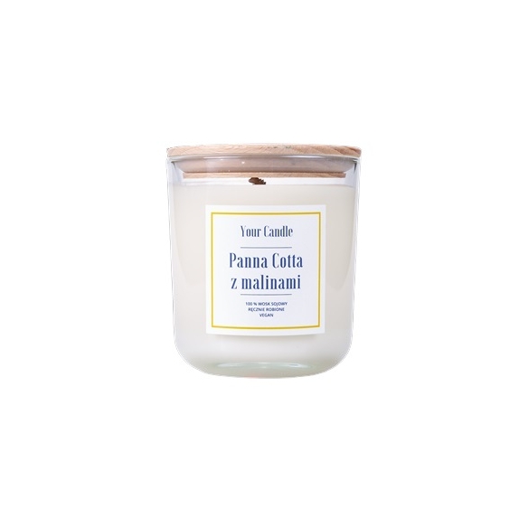 Świeca sojowa panna cotta z malinami 210ml Your Candle cena 56,75zł