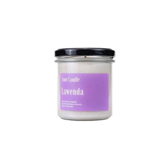 Świeca sojowa lawenda 300ml Your Candle cena 57,29zł