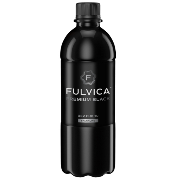 Czarna woda gazowana Premium Black Water bez cukru 500ml Fulvica  cena 4,89zł