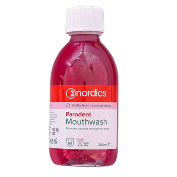 Nordics płyn do płukania jamy ustnej parodent przeciw paradontozie 300ml cena 11,79zł