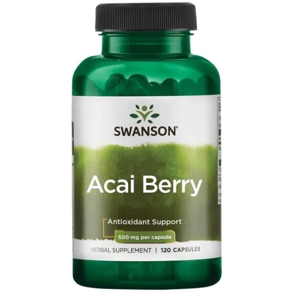 Swanson acai berry owoce 500 mg 120 kapsułek cena 43,25zł