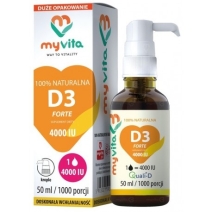 Myvita Witamina D3 4000 IU krople 1000 porcji 50 ml 