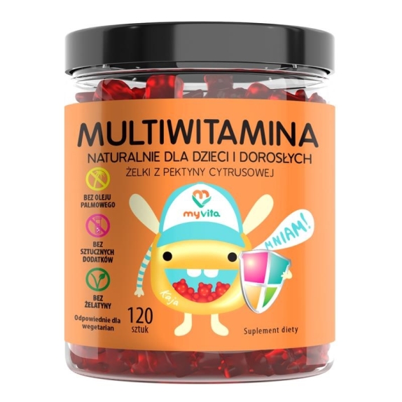 MyVita naturalne żelki multiwitamina 120 szt. cena 44,90zł