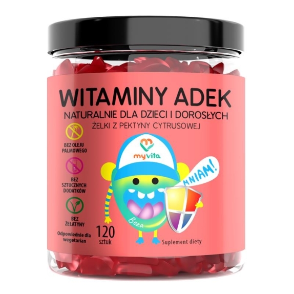 MyVita naturalne żelki Witamina Adek 120 sztuk  cena 12,12$