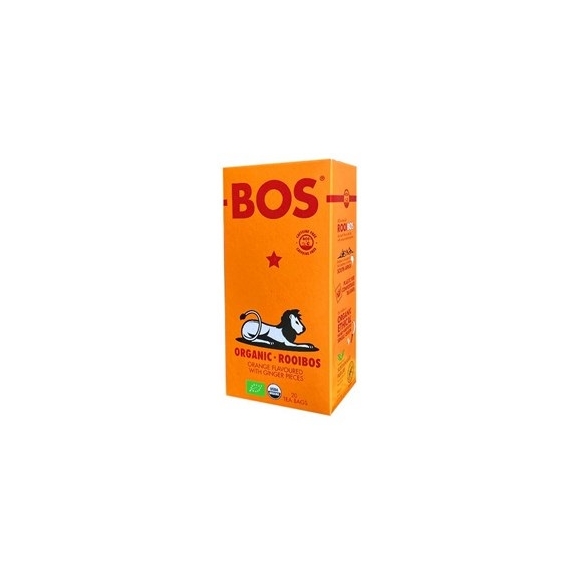 Herbatka Rooibos o smaku pomarańczowym z imbirem BIO 20 saszetek BOS cena 13,32zł