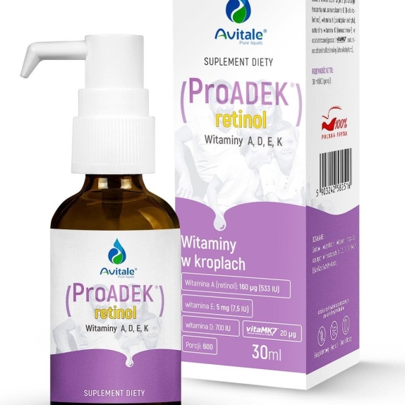 Witamina ProADEK® retinol 30 ml Avitale cena 14,82$