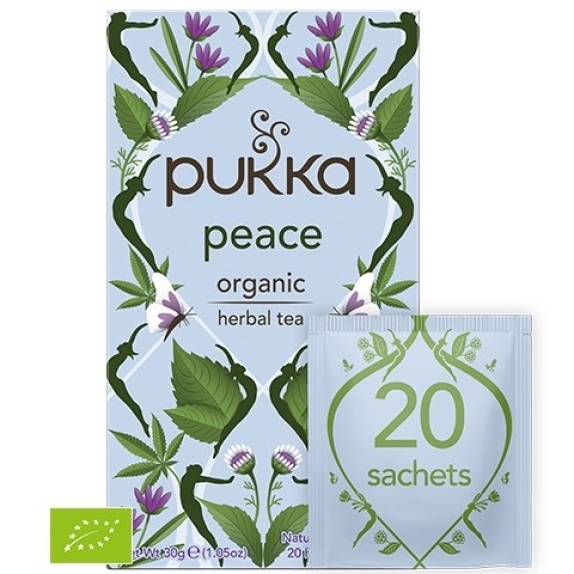 Pukka peace uspokajająca 20 saszetek BIO cena 26,90zł