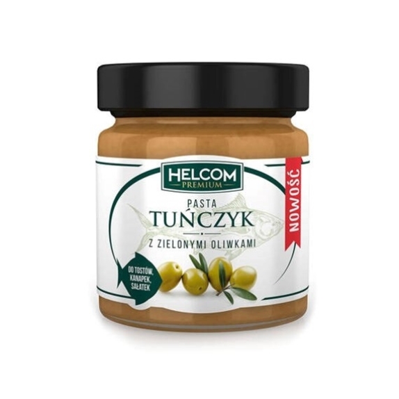 Pasta tuńczyk z zielonymi oliwkami 180 g Helcom  cena 8,59zł