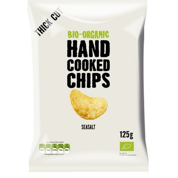 Chipsy ziemniaczane solone cienko krojone 125 g Trafo cena 9,19zł