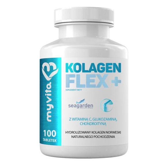MyVita kolagen flex+ 100 tabletek cena 39,35zł