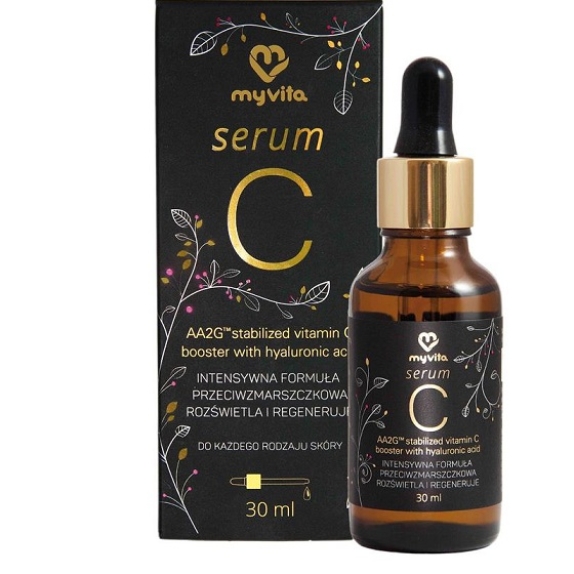 MyVita serum C stabilizowana witamina C i kwas hialuronowy 30 ml cena 44,89zł