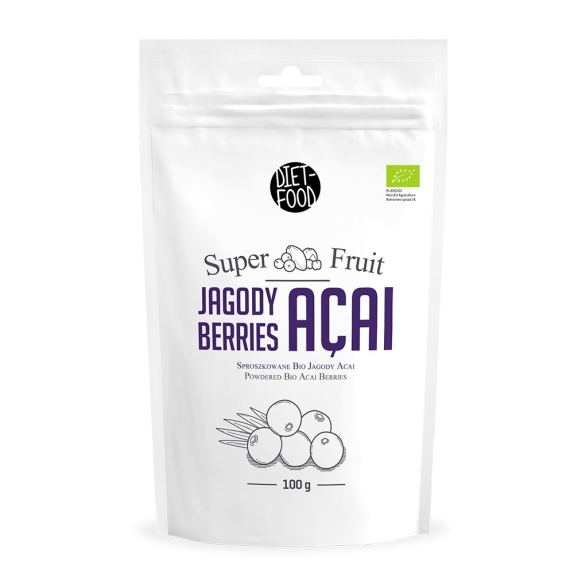 Sproszkowane jagody acai 100 g BIO Diet Food cena 52,59zł