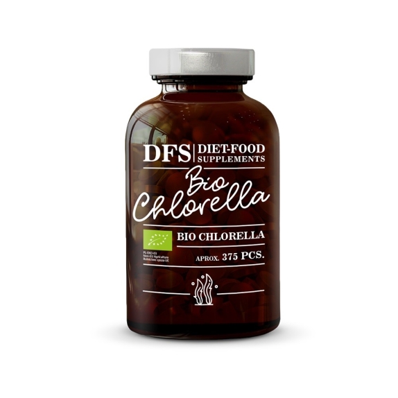 Chlorella 375 tabletek BIO Diet Food cena 13,38$