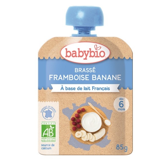 Deser jogurtowy malinowo-bananowy od 6 miesiąca 85 g BIO Babybio cena 6,10zł
