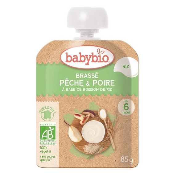 Deser owocowy z napojem ryżowym od 6 miesiąca 85 g BIO Babybio cena €1,42