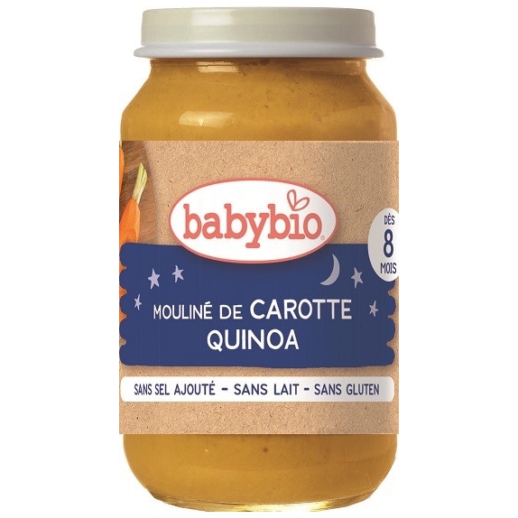Danie na dobranoc quinoa z marchewką od 8 miesiąca bezglutenowe 200 g BIO Babybio cena 6,59zł