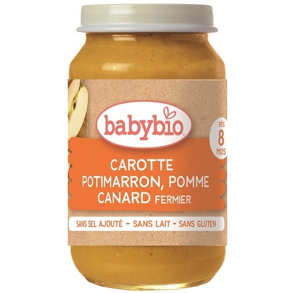 Danie kaczka z marchewką, dynią i jabłkiem od 8 miesiąca bezglutenowe 200 g BIO Babybio cena 9,85zł