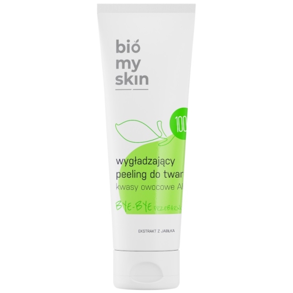 Bio My Skin wygładzający peeling do twarzy kwasy owocowe aha 100 ml ECO cena 31,75zł