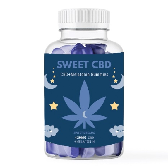 Hemp Sweet Dreams CBD z melatoniną 420 mg 60 sztuk cena 17,82$