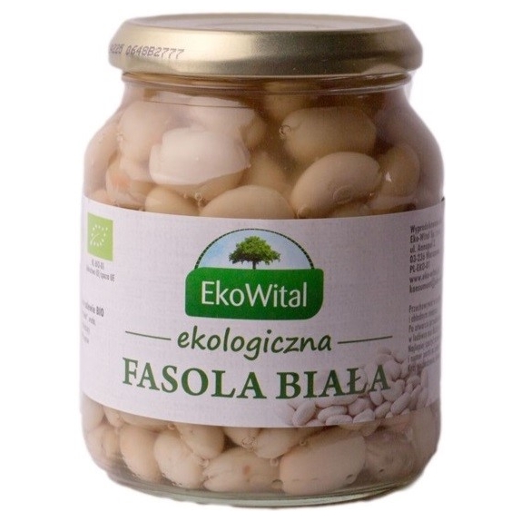 Fasola biała w zalewie 360 g/ 240 g BIO Eko-Wital cena 8,15zł