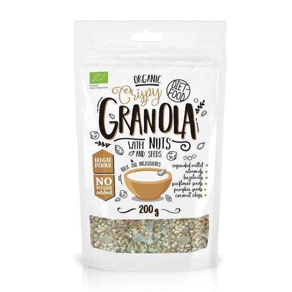 Granola orzechowa 200 g BIO Diet Food cena 13,45zł