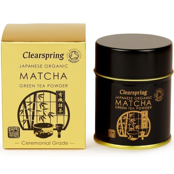 Matcha japońska ceremonial grade (sproszkowana ) 30g BIO Clearspring cena 27,44$